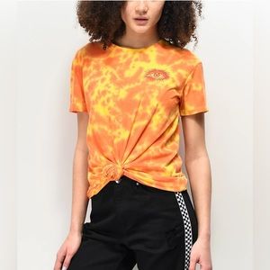 Empyre | Sloane Yellow Tie Front T-shirt